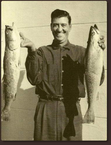 Ted Peters Holding Some Fish.
